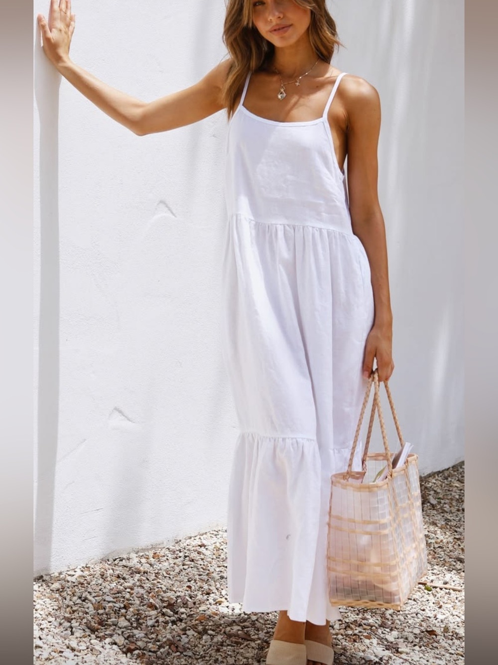 ***NWT Billy J, Nico Maxi Dress in white, size 12
